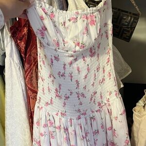 Skylar + Madison Pink Floral Smocked Dress